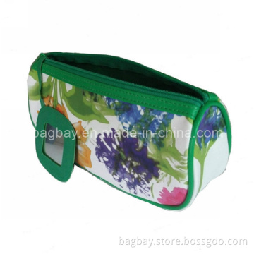 Satin Cosmetic Bag with Mirror (CBG09-136)